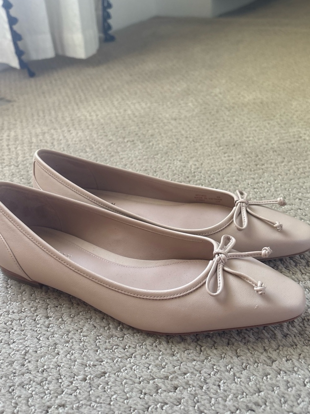 Cole Haan Light Beige Ballet Flats with Bow